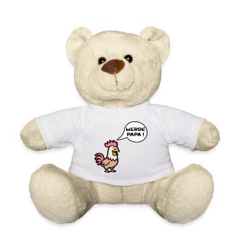 Papa Landwirt - Hühner Bauer - Teddy - Sonnengelb - Vorne