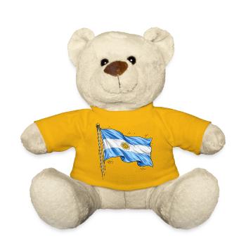 Drapeau de l’Argentine - Nounours - jaune soleil - Devant