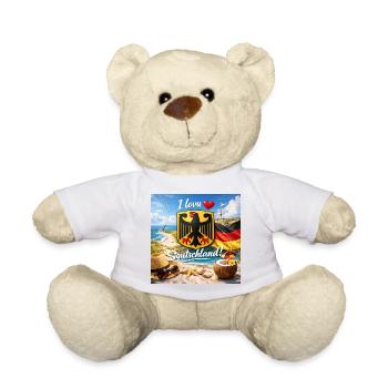 I love Germany Beach - Teddy Bear - sun yellow - Front