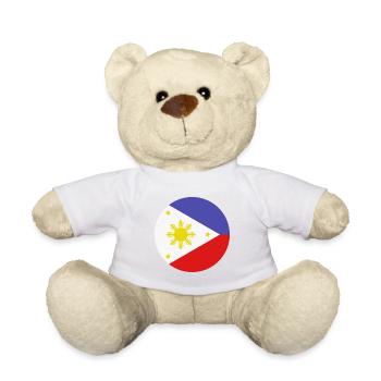 Drapeau rond philippin - Nounours - jaune soleil - Devant
