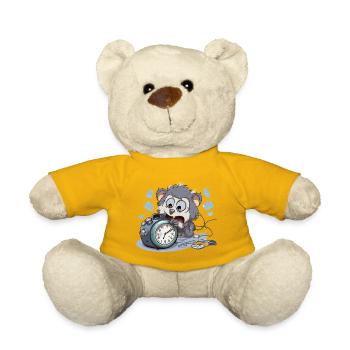Réveil du matin Chaos Otter - Nounours - jaune soleil - Devant