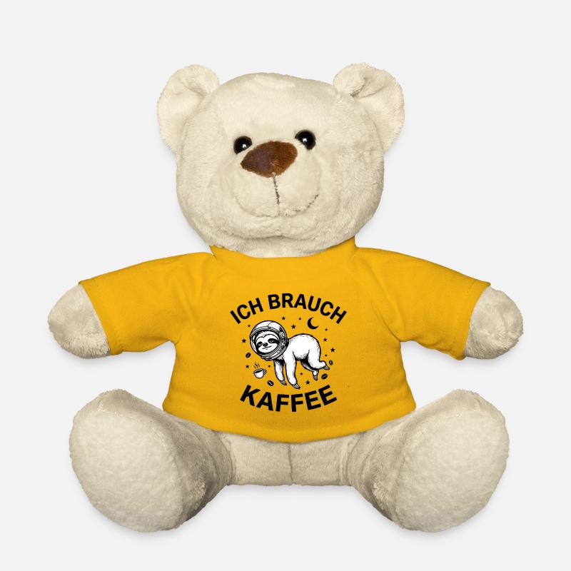 Ich brauch Kaffee - Teddy - Sonnengelb
