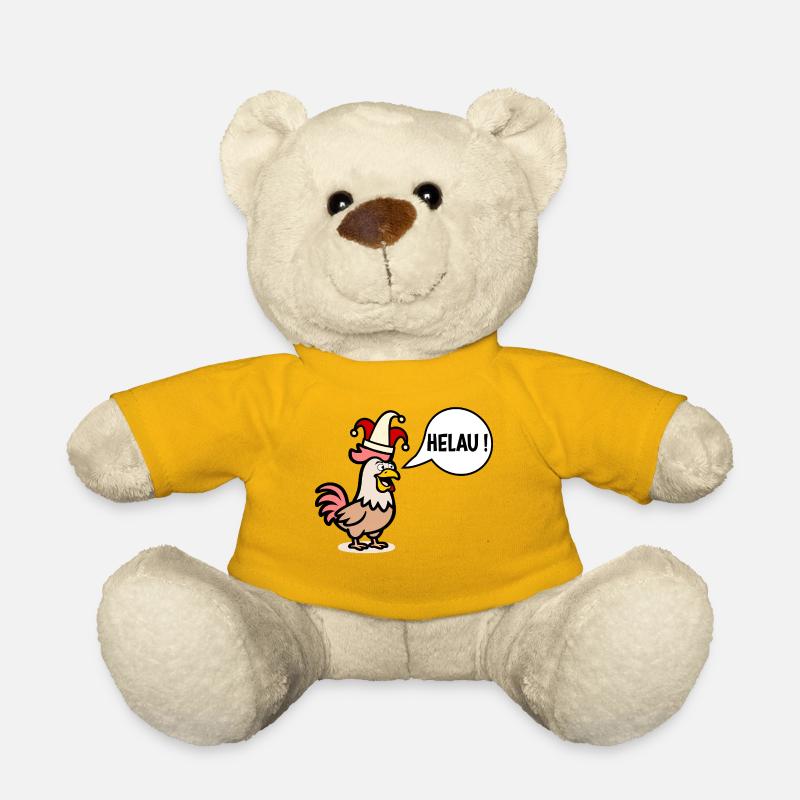Chicken Prince's Hat - Carnival Helau - Teddy Bear - sun yellow