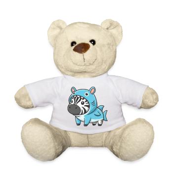 Süßes Zebra Kostüm Cartoon Hai Karneval Spaß - Teddy -  - Vorne