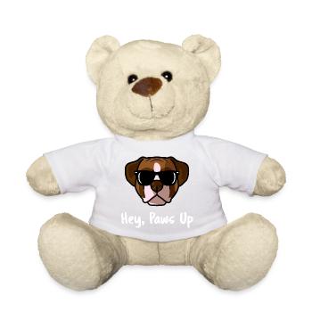 Salut Paws Up Boxer Dog Lunettes de soleil drôles - Nounours - jaune soleil - Devant