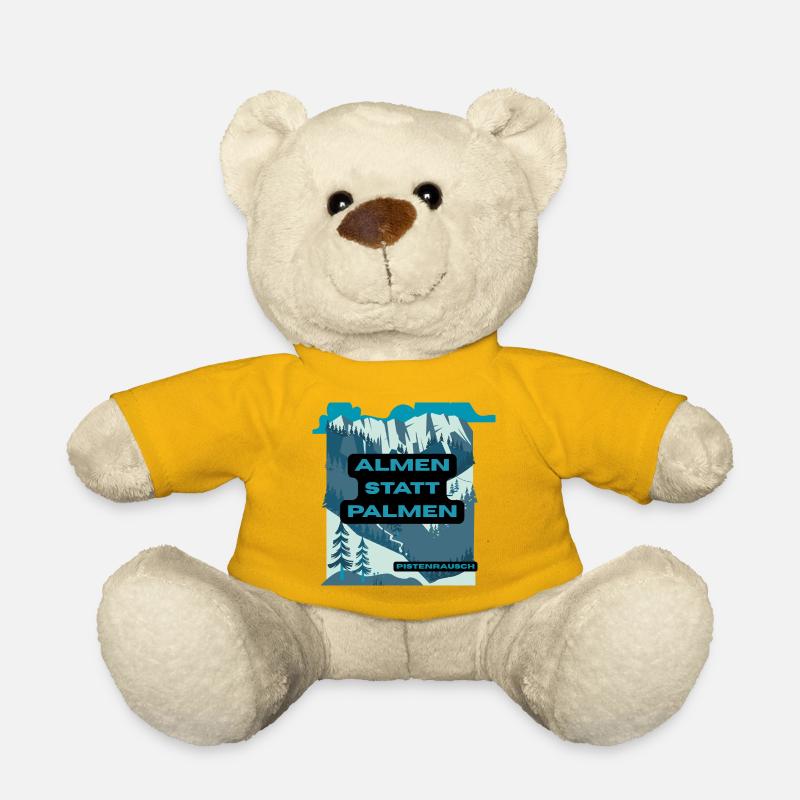 Almen statt Palmen – Berglandschaft - Teddy - Sonnengelb