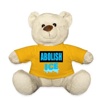 Abolish I.C.E: - Teddy Bear - sun yellow - Front