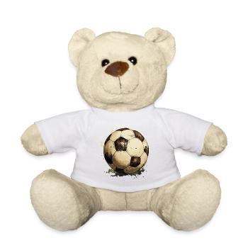 Fußball Ball - Teddy - Sonnengelb - Vorne