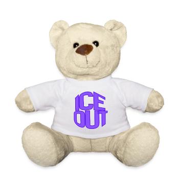 I C E Out Neon Block - Teddy Bear - sun yellow - Front