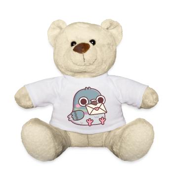 Cute Pigeon With Love Letter - Teddy Bear - sun yellow - Front