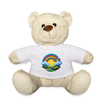 Regenbogen Sonnenaufgang Frühling - Teddy - Sonnengelb - Vorne