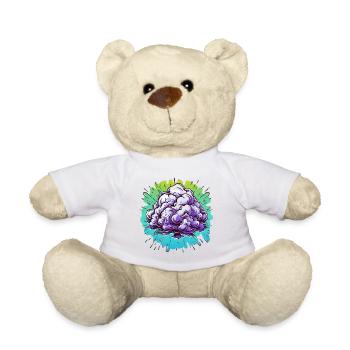 Lila Nebelknäuel Explosion - Teddy - Sonnengelb - Vorne