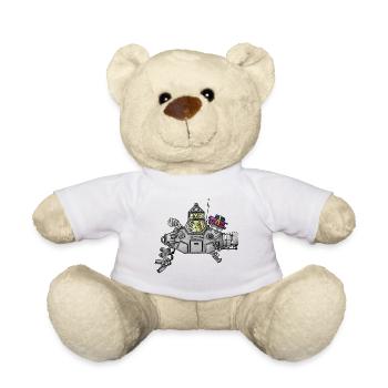 Senta - the puffing submarine / - Teddy Bear - sun yellow - Front