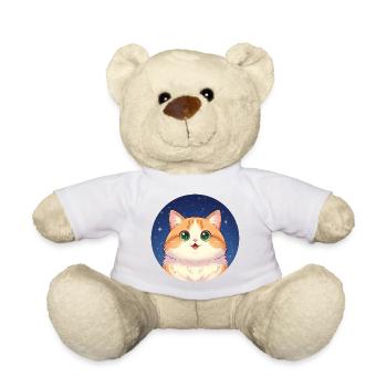Starry Night Kitten - Teddy Bear - sun yellow - Front