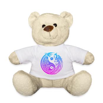 Dragon Yin Yang et Néon Phénix - Nounours - jaune soleil - Devant