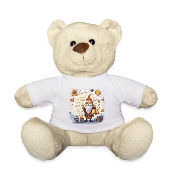 Gnome de l’Espace avec Grimoire - Nounours - jaune soleil - Devant