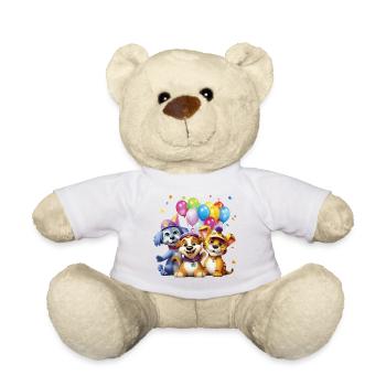Trio de chiens Balloon Friends - Nounours - jaune soleil - Devant