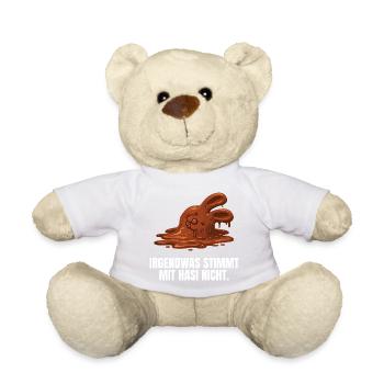 Irgendwas stimmt mit Hasi nicht Ostern - Teddy - Sonnengelb - Vorne