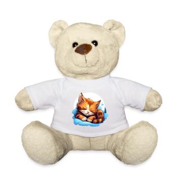 Rêve de câlins de chat sur le nuage - Chat - Nounours - jaune soleil - Devant