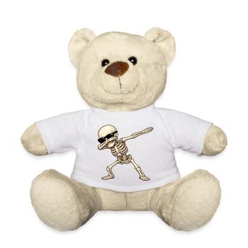 Dabbing Skelett - Teddy - Sonnengelb - Vorne