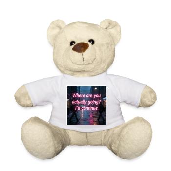Neon Rain Street Quote - Teddy Bear -  - Front