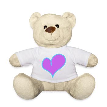 Heart Valentin Dear Girlfriend Friend - Teddy Bear - sun yellow - Front