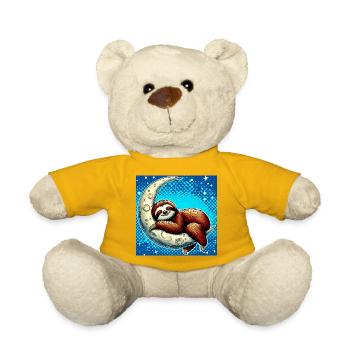La paresse dort sur la Lune - Nounours - jaune soleil - Devant