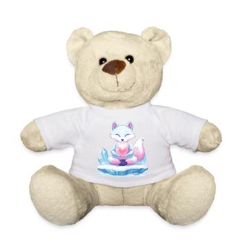 Pastell-Eisfuchs mit Herz - Teddy Bear - sun yellow - Front