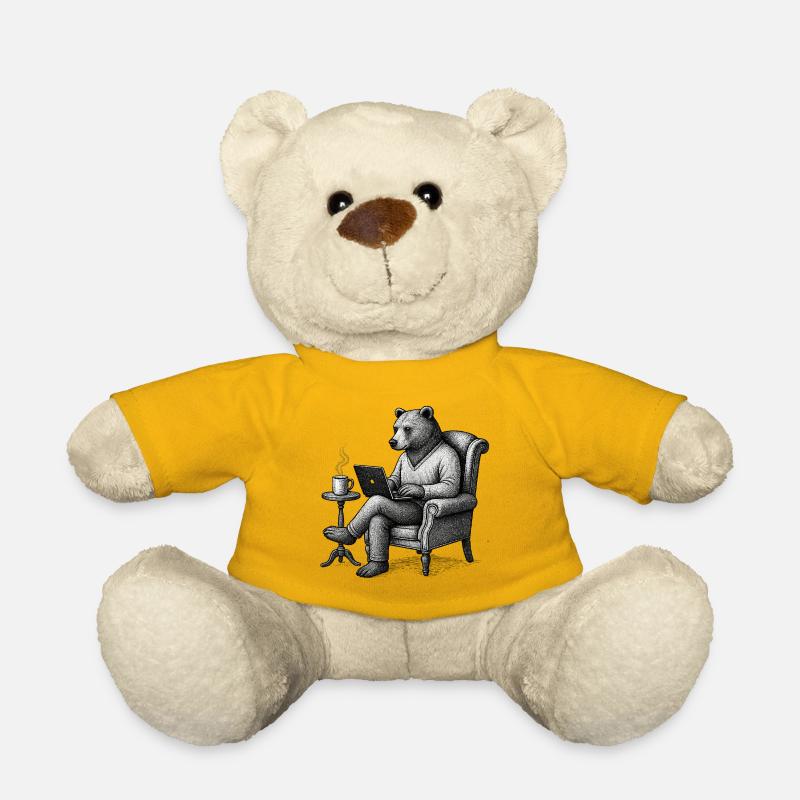 Salon Portable Bear CEO - Nounours - jaune soleil
