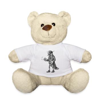 Hummerkurier im Anzug - Teddy - Sonnengelb - Vorne