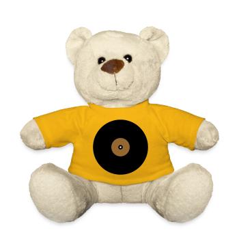 Schallplatte Kreis Textfeld Basis - Teddy - Sonnengelb - Vorne