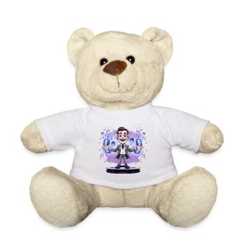 Show magician in suit with energy show - Teddy Bear - sun yellow - Front