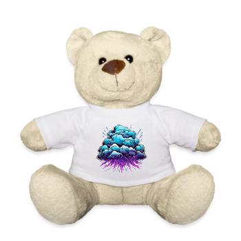 Blauer Wolkenknall Neon Burst - Teddy - Sonnengelb - Vorne