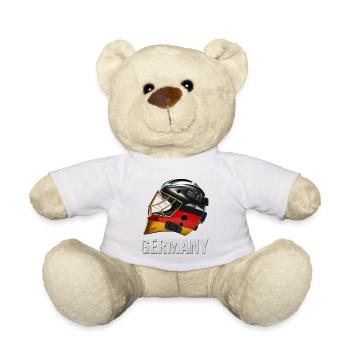 Germany Flag Helmet Graphic - Teddy Bear - sun yellow - Front