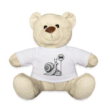 Eine Schnecke auf dem Weg - Teddy - Sonnengelb - Vorne