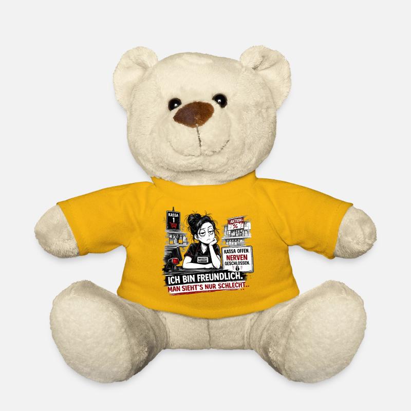 Kassa Offen Nerven Geschlossen - Teddy - Sonnengelb