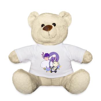 Onigiri Snack & Bear sur scooter de mobilité - Nounours - jaune soleil - Devant