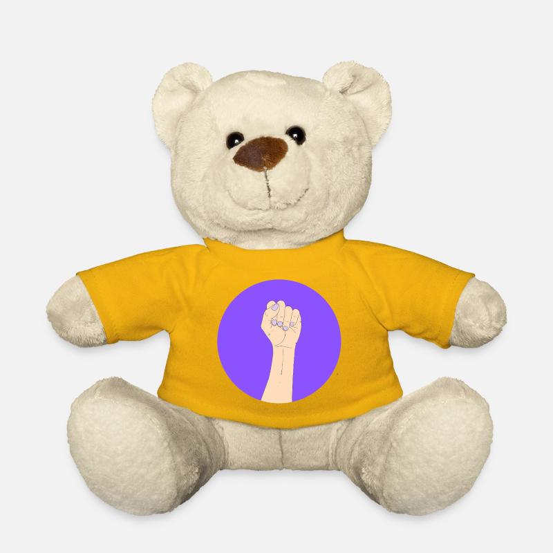 empowerment in purple - Teddy Bear - sun yellow