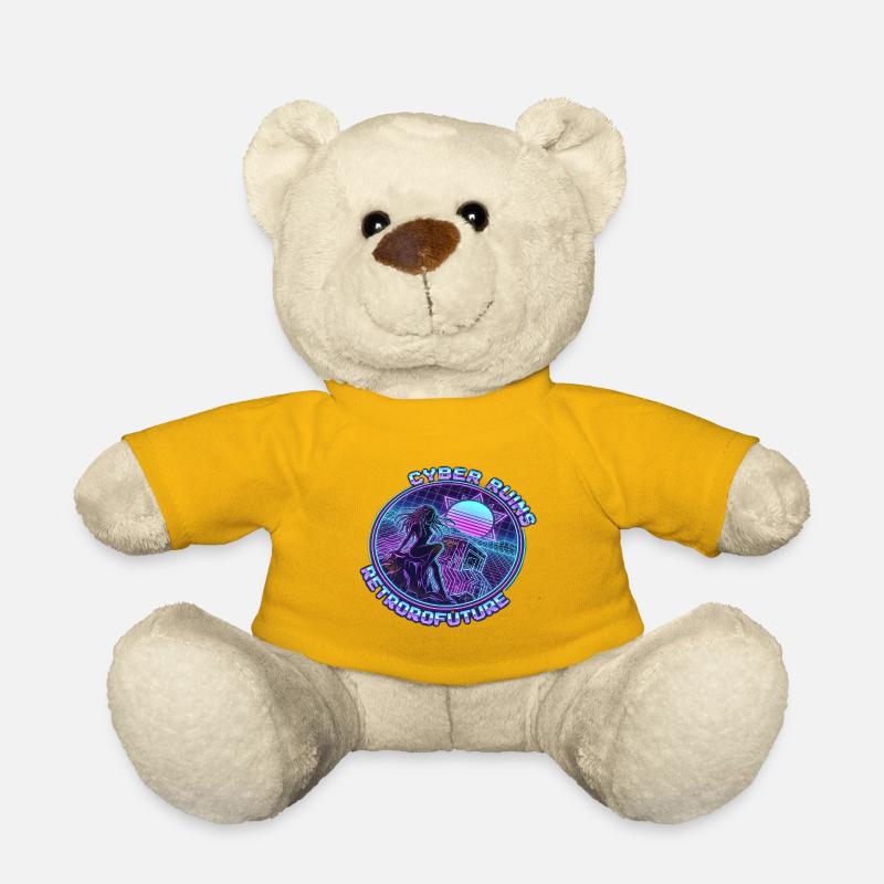 Cyber Ruins RetroFuture - Teddy Bear - sun yellow
