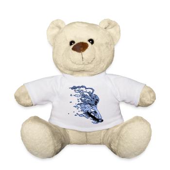 Cloud Skater in Melon Grab - Teddy Bear - sun yellow - Front