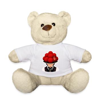 Bavarian girl with Bollenhut . 3 - Teddy Bear - sun yellow - Front