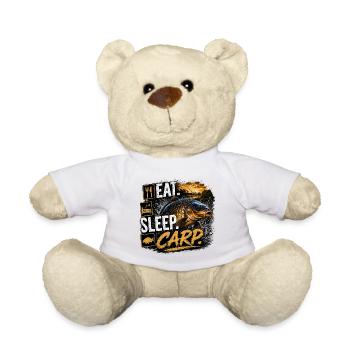 Eat Sleep Carp Carp Fishing T-Shirt - Nounours - jaune soleil - Devant