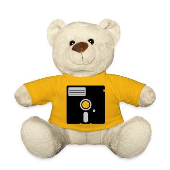 retro floppy disk - Teddy - Sonnengelb - Vorne