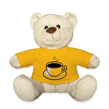 Kaffee, Tasse, Koffein - Teddy - Sonnengelb - Vorne