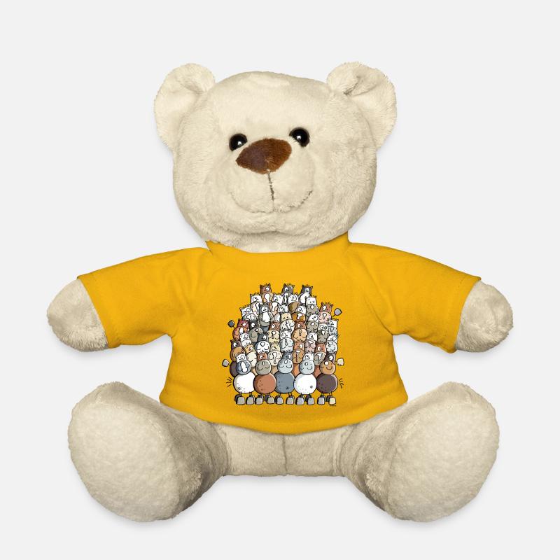 Bunter Pferdehaufen - Pferde - Teddy - Sonnengelb