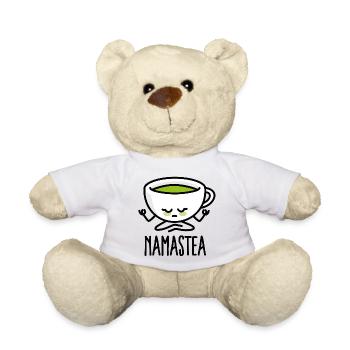 Namastea Namaste Yoga Méditation thé vert Matcha - Nounours - jaune soleil - Devant