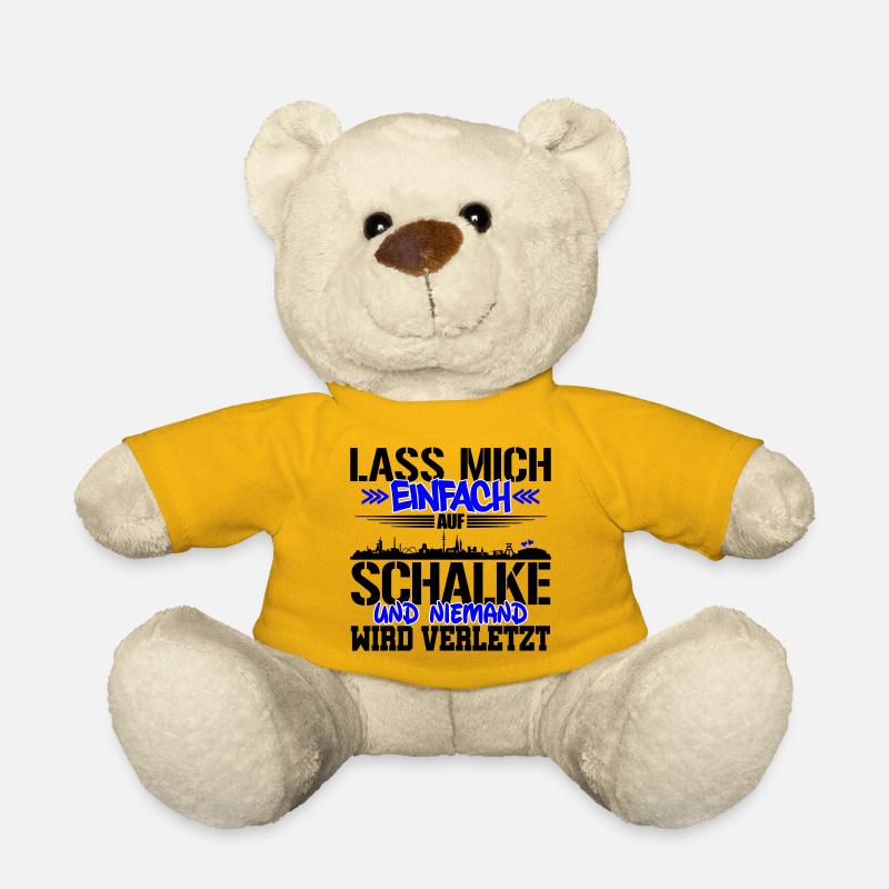 Lasst mich auf Schalke | Farbe änderbar - Teddy - Sonnengelb
