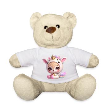 Pastellunicorn mit Flügeln - Teddy - Sonnengelb - Vorne