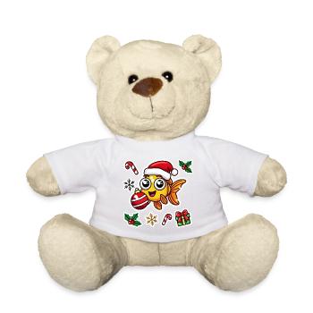 Goldfish Christmas Swim - Teddy Bear - sun yellow - Front