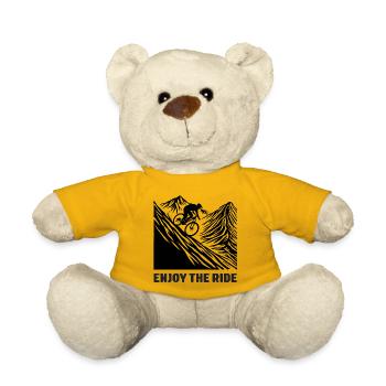 MTB Mountain Bike - Enjoy the Ride - Teddy Bear - sun yellow - Front